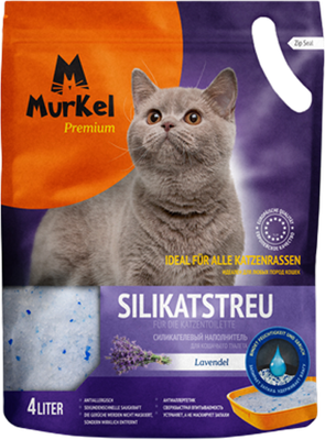 Наполнитель для туалета Murkel Силикагелевый (1.8кг, лаванда) -