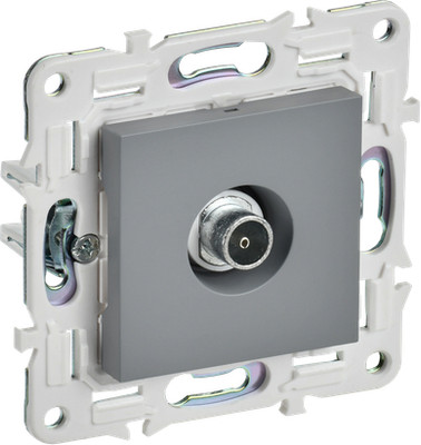 Розетка IEK Skandy SK-A10-O-K03 (серый) - 