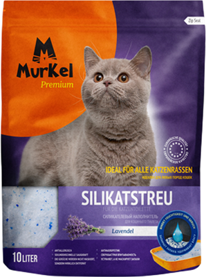 Наполнитель для туалета Murkel Силикагелевый (4.5кг, лаванда) -