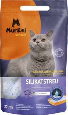 Наполнитель для туалета Murkel Силикагелевый (10кг, лаванда) -