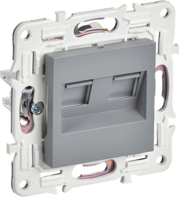 Розетка IEK Skandy SK-K20-2-K03 (серый) - 