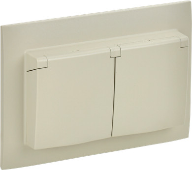 Розетка IEK Skandy SK-R26-16-44-K10-F (бежевый) - 