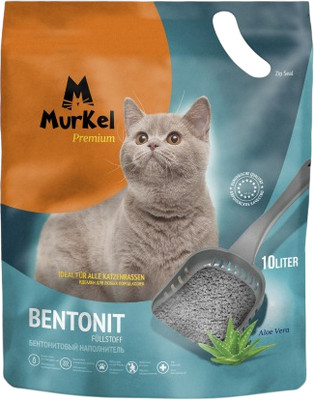 Наполнитель для туалета Murkel Бентонитовый (8кг, алое вера) -