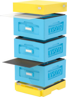 Улей Lyson Рута На 10 Рамок / WR3BY (синий/желтый) - 