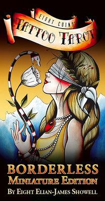 Гадальные карты U.S. Games Systems Eight Coins Tattoo Tarot Borderless Miniature / MECT78 -