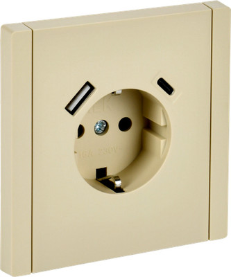 Розетка IEK Forte&Piano FP-R14-16-U22-018-K10 (ваниль) -