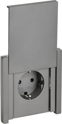 Розетка IEK Forte&Piano FP-R16-16-1-44-K46 (стальной) - 