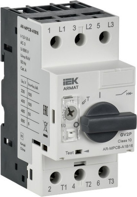 

Выключатель автоматический, Armat AR-MPCB-A1B16