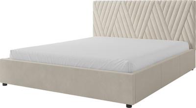 Полуторная кровать Bravo Мебель Нельсон Дельта 140х200 без ПМ стандарт 5 вариант (светло-серый) -