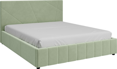 Полуторная кровать Bravo Мебель Нельсон Абстракция 140х200 без ПМ стандарт 13 вариант (зеленый самшит) -