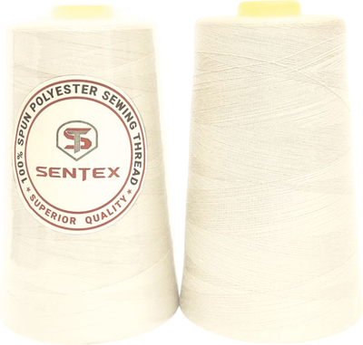 Набор швейных ниток Sentex 100% полиэстер 50/2 5000 ярдов 1718-2 (2шт) - 