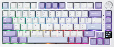 Клавиатура Ajazz AK820 PRO Gift Switch (фиолетовый/белый/синий) - 