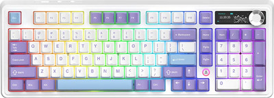 Клавиатура Ajazz AK980 V2 (фиолетовый/белый/синий) - 