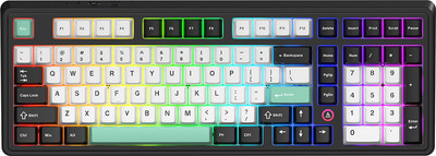 Клавиатура Ajazz AK980 V2 (черный/белый/бирюзовый) - 