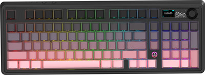 Клавиатура Ajazz AK980 V2 (черный/розовый) - 