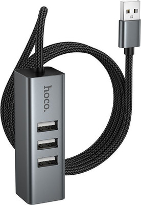 Док-станция для ноутбука Hoco HB1D (металлик) - 