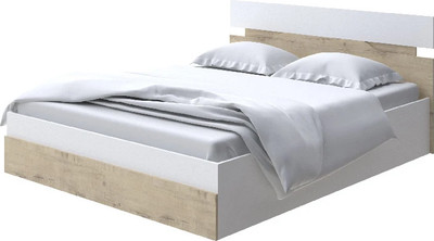 Двуспальная кровать Proson Milton с ПМ 180x190 (белый/бунратти) - 