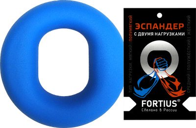 Эспандер Fortius С двумя нагрузками (10-20кг, голубой) -
