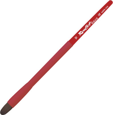 

Кисть для рисования, Aqua. Соболь-микс овальная №12 / AqL3-12.08rT/Red