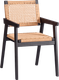 Стул Tetchair Vanheim дерево вяз/бечевка (черный) -