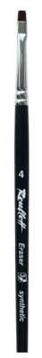 

Кисть для рисования, Eraser. Синтетика плоская №4 / Eraser-4