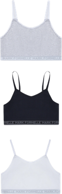 Комплект бюстье для девочек Mark Formelle 517708-3 (р.146-72, белый/серый меланж 4306-А/черный) - 