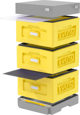 Улей Lyson Рута На 10 Рамок / WR3YG (желтый/серый) - 