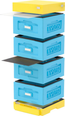 Улей Lyson Рута На 10 Рамок / WR4BY (синий/желтый) -