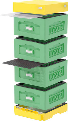 Улей Lyson Рута На 10 Рамок / WR4GY (зеленый/желтый) -