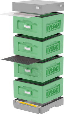 Улей Lyson Рута На 10 Рамок / WR4GG (зеленый/серый) -