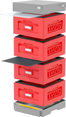 Улей Lyson Рута На 10 Рамок / WR4RDG (красный/серый) -