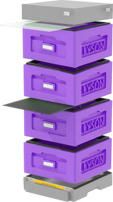 Улей Lyson Рута На 10 Рамок / WR4PUG (фиолетовый/серый) -