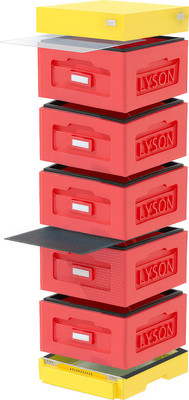 Улей Lyson Рута На 10 Рамок / WR5RDY (красный/желтый) - 