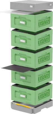 Улей Lyson Рута На 10 Рамок / WR5GG (зеленый/серый) - 