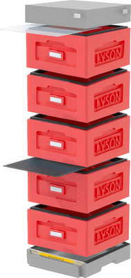 Улей Lyson Рута На 10 Рамок / WR5RDG (красный/серый) - 