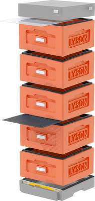 Улей Lyson Рута На 10 Рамок / WR5ORG (оранжевый/серый) - 