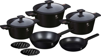 Набор кухонной посуды Berlinger Haus BH/7081NN (черный) - 