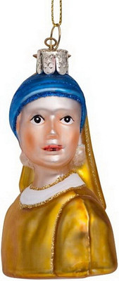 Елочная игрушка Vondels Девушка с жемчужной сережкой / 3207000080071 - 