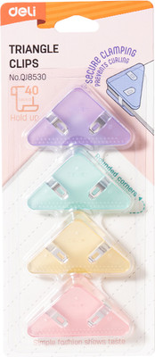 Зажим для бумаги Deli QJ8530 (4шт) -