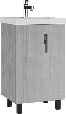 Тумба под умывальник Айсберг Bazis 50 Марта без ящика (бетон) - 