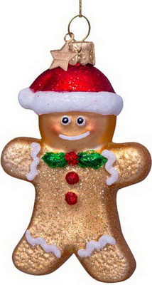 Елочная игрушка Vondels Человечек пряничный / 1222810085032 - 
