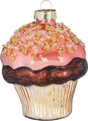 Елочная игрушка Inge's Christmas Figural Glass Ornaments  Маффин / 64819H120 - 