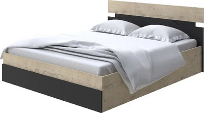 Полуторная кровать Proson Milton с ПМ 120x190 (бунратти/черный) - 