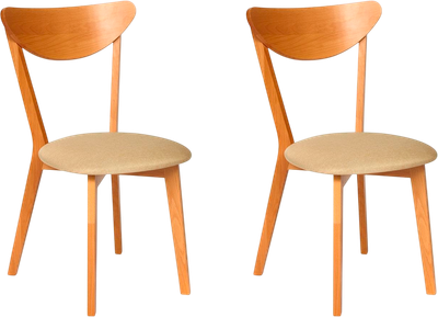 Набор стульев Tetchair Maxi мягкое сиденье (2шт, бежевый) -