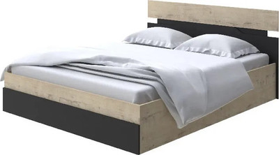 Полуторная кровать Proson  Milton с ПМ 140x190 (бунратти/черный) - 