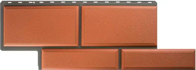 Сайдинг Альта-профиль Камень Флорентийский (терракотовый) -