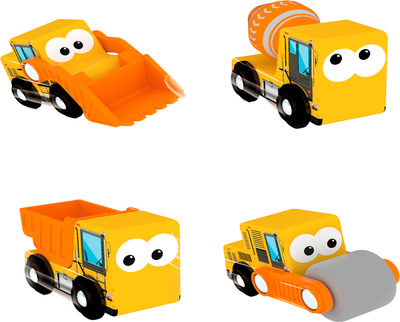 Набор игрушечных автомобилей Hape Jadore Стройка Спецтехника / 818936_HPJ - 