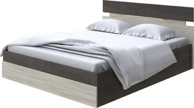 Полуторная кровать Proson  Milton с ПМ 140x190 (дуб кантербери/ясень шимо светлый) - 