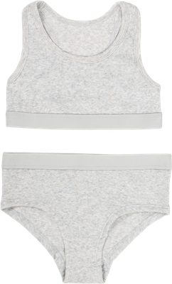 Комплект бельевой детский Mark Formelle 447703 (р.158-80, серый меланж 4306-А/декор) - 