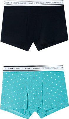 Комплект мужских трусов Mark Formelle 411228-2 (р.98-108, узор на персидском зеленом/черный) -